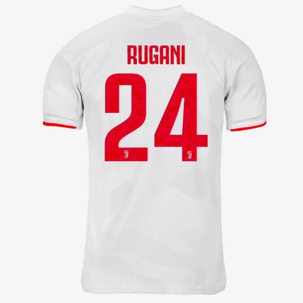 Camiseta Juventus NO.24 Rugani Replica Segunda Ropa 2019/20 Gris Blanco